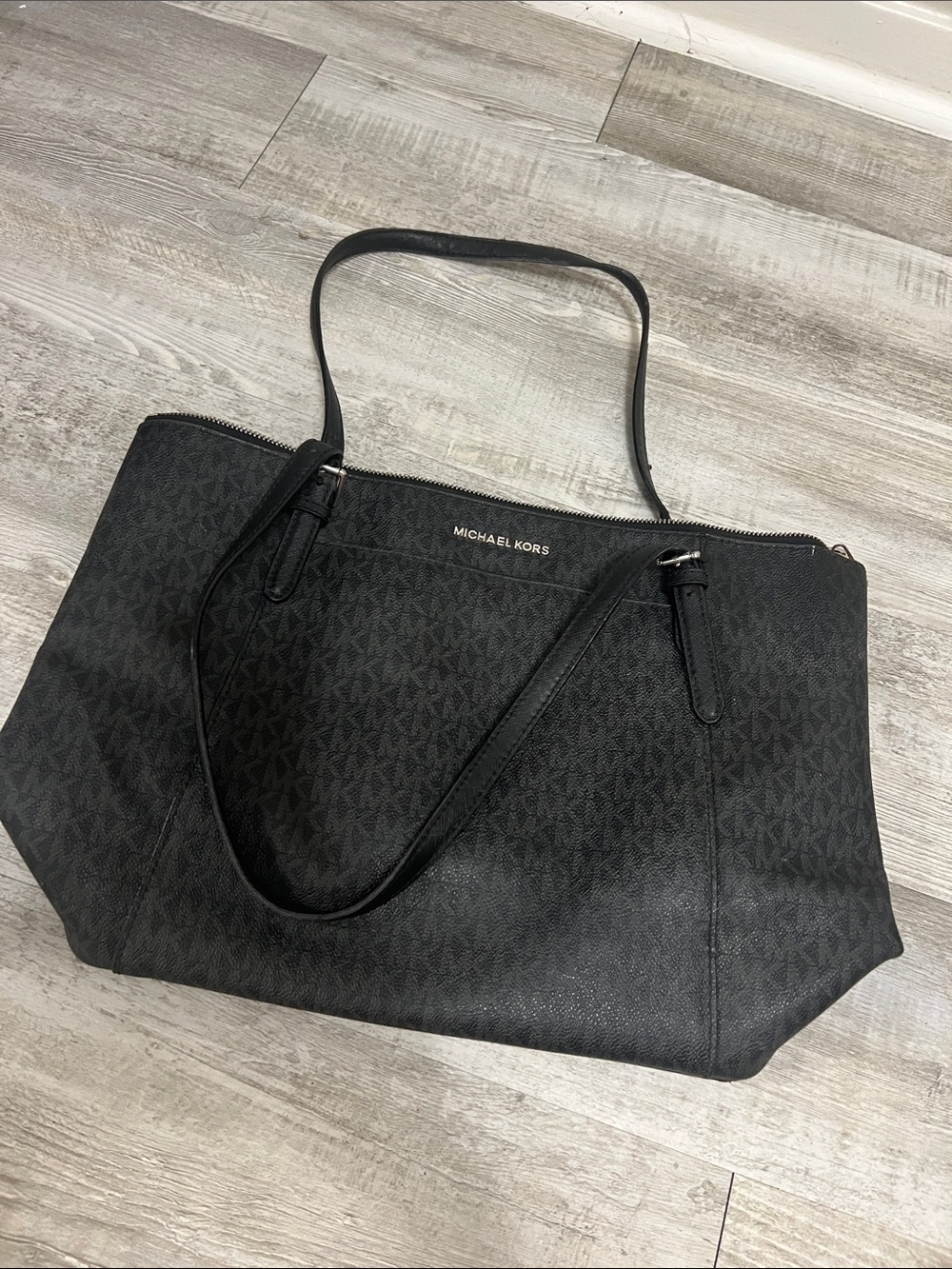 Michael Kors Black Monogram Tote